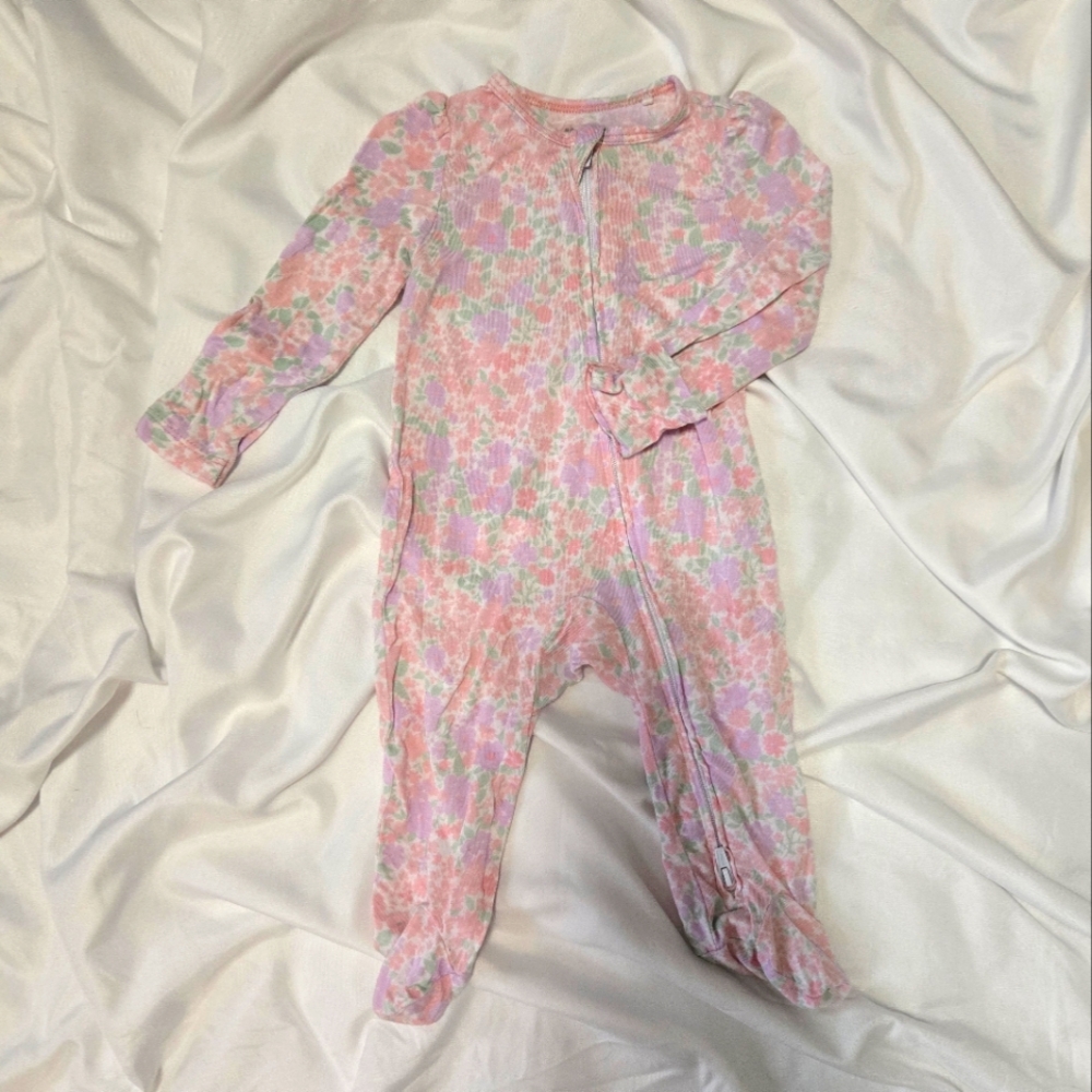 Floral Pink Baby Sleeper